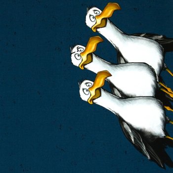 Seagull Ole Thorsten Berger Möwen seitlich auf dem Panel